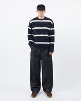 モヘアブラッシュストライプニット/mohair brush stripe knit 3color