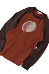 GARDEN SYMBOL GRAPHIC  REGLAN T-SHIRT (brick mix)