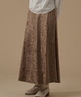 VELVET FLARE SKIRT