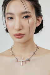 Wave07 horn necklace