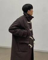 ウールダッフルインナコート/ーキルティングwool duffle inner quilting coat 3color