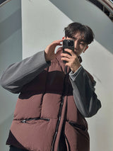 Mentee Quilting Duck Down Vest (3color)