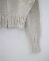 ルベンカラージップアップカーディガン / Ruben Collar Zip-up Cardigan (6color)