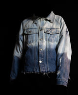 BBD Utopia Bleached Custom Raglan Denim Jacket (Blue)