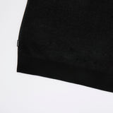 SECRET CLUB KNIT VEST - BLACK (6692512071798)