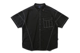 フロントポケットワークシャツ/FRONT POCKET WORK SHIRT_BLACK