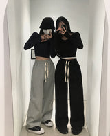 [BELLIDE MADE] Mushroom Wool Napping Wide Pocket Sweat Pants