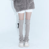 1 1 lace up leg warmer - BEIGE
