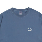 スモールドローイングスマイルピグメントショートスリーブTシャツ