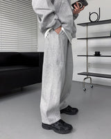 90'sキューブラムナッピングテーパードパンツ / 90's Cube Lamb Napping Tapered Pants (5 colors)
