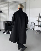 ハイネックロングコート/SI High-Neck Long Coat (2 colors)