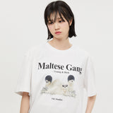 マルチーズギャング半袖Tシャツ/Maltese gang half sleeve tshirts