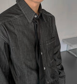 ASCLO Non Fade Linen Long Sleeve Shirt (3color)