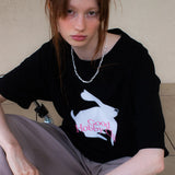 ホビーラビットT / HOBBY RABBIT TEE_BLACK