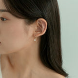14K ゴールドフィルドホッククリームパールピアス/14K goldfilled hook cream pearl earring (5mm)