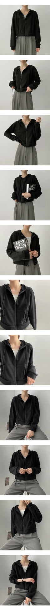 ロンパースバンクロップドフードジップアップ / Romper van Cropped Hood Zip-Up