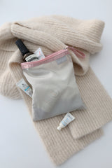flat pouch (pink grey)