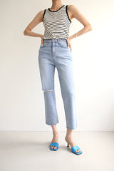ザチャーリージーンズ / THE CHARLIE JEANS / WIDE STRAIGHT DENIM PANTS