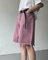 ピグメントバルミューダカッティングデニム / MG713 Pigment Bermuda Cutting Denim (3 colors)