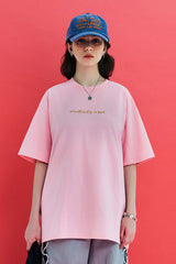ロゴリーフTシャツ / ピンク