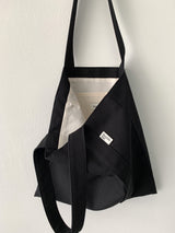 Oxford simple line bag - black