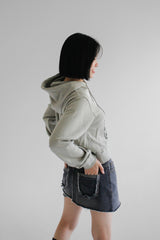 フォルドデニムスカート/folded denim skirt