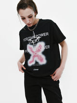 LUCKY PINK T-SHIRTS (BK) (6677218164854)
