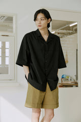 ユニセックスフォールディングシャツ / unisex folding shirts black