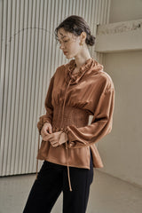 シーモアストリングブラウス/SEYMOUR STRING BLOUSE_BROWN