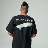 Sun Skateboard T-shirts (Black) (6555212152950)