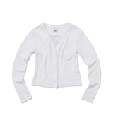 GREEDY CROP CARDIGAN (WHITE)