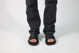 OFFICE SLIDE LEATHER BLACK 547