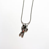 Silver baby bear necklace (6673129734262)
