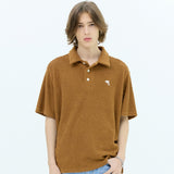 ドルフィンテリーカラーハーフスリーブTシャツ / Dolphin terry collar half sleeve tshirt