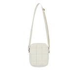 NEW SYMBOL RIVET QUILTING MINI CROSS BAG  IVORY