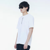 オーバーフィットロゴピンタックラインTシャツ / OVERFIT LOGO PINTUCK LINE T-SHIRTS (WH)