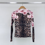 Flower leopard-T