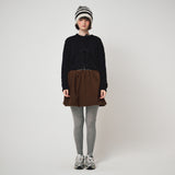 HAIRY KNIT BEANIE, BLACK+IVORY