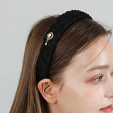 アンティックツイードヘアバンド / Antic Tweed HairBand Black Gold