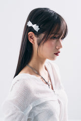 NO.442 [SILVER] RIBBON HAIR PIN