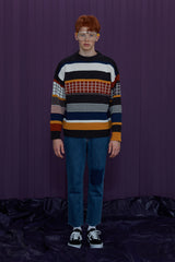 [SIGNATURE]マルチストライプニット / MULTI STRIPE KNIT (4526617198710)