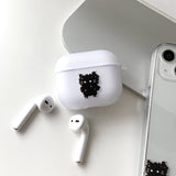 ブラック - ワン コジル サムキャット カップル AirPods Case_マット