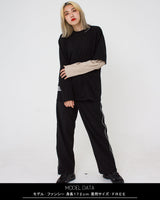 アシメレイヤードロングスリーブTシャツ / ASYMMETRY LAYERED L/S (4592270540918)