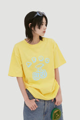 Cherry Bear Tee_Canary (6699071930486)