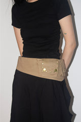 cotton pocket belt bag