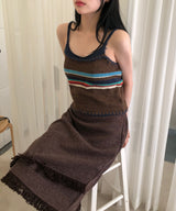 tassel midi skirt