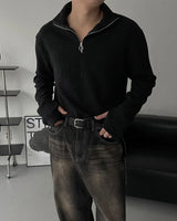 EN Warmer semi zip-up turtleneck (3 colors)