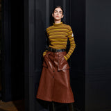 SAMUEL TURTLENECK TEE, LEMON YELLOW+BURGUNDY S/T (6633246556278)