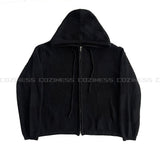 ノアール２wayフードジップアップ / Noir Two-Way Hood Zip-Up (4 colors)
