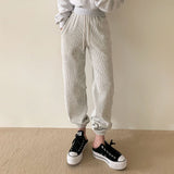 ベロアコーデュロイジョガートレーニングパンツ